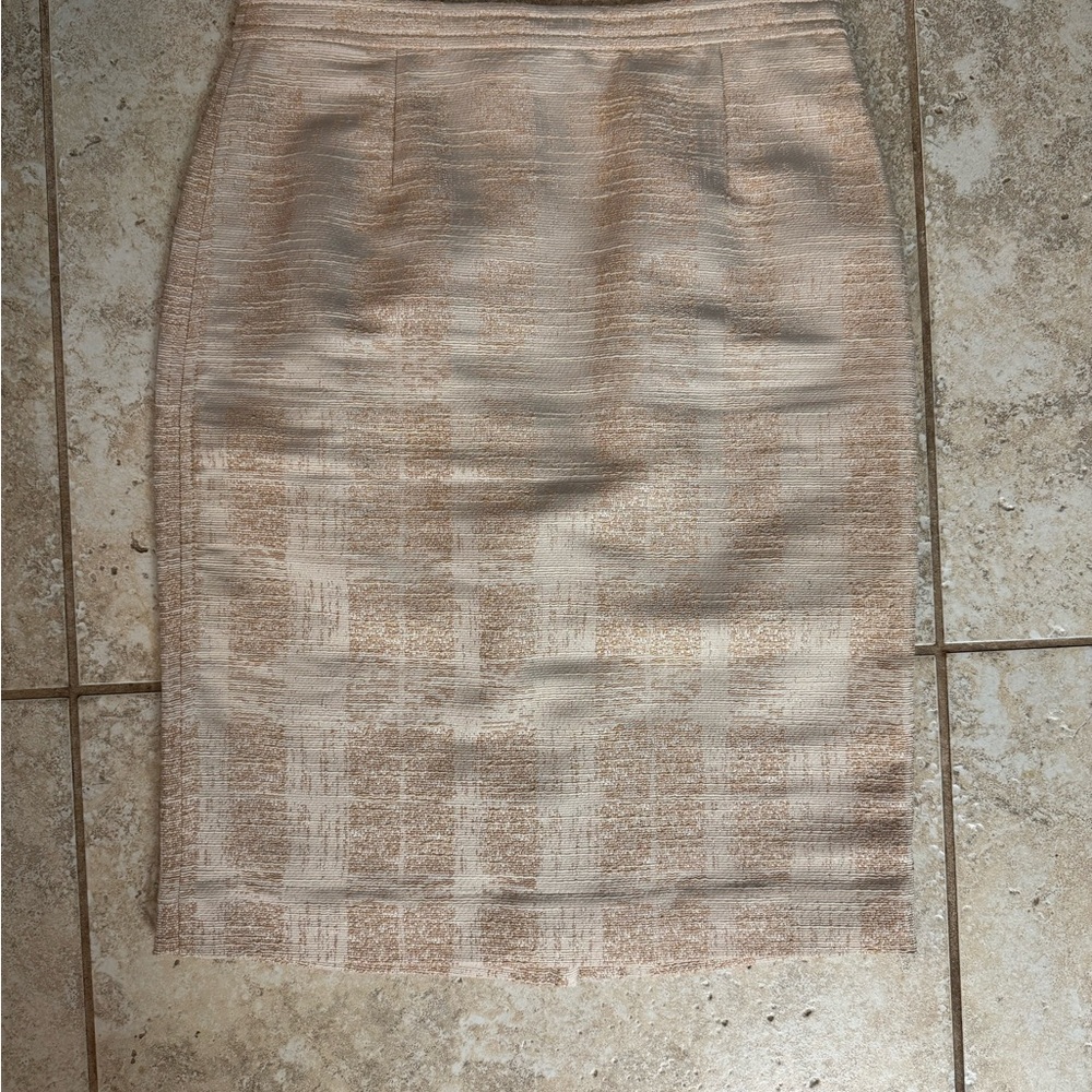 Tory Burch Beige Pencil Skirt